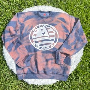 Bleach tie dyed sweatshirt